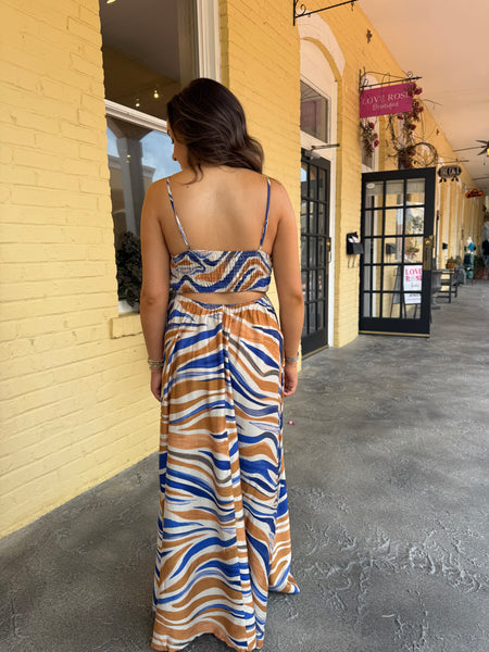 Sunset Waves Maxi Dress