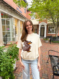 Dachshund Top- Cream