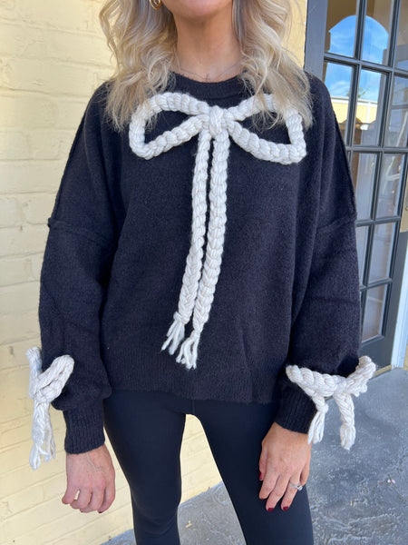 Rope Bow Sweater