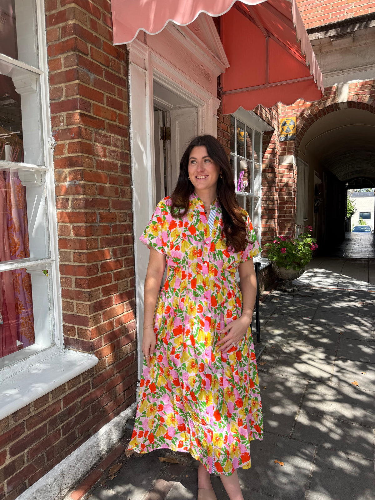 Floral Stripe Maxi