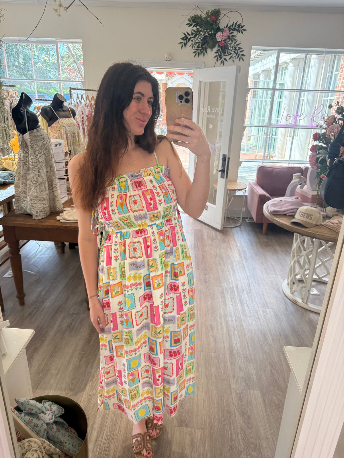 Citrus Kefi Midi Dress
