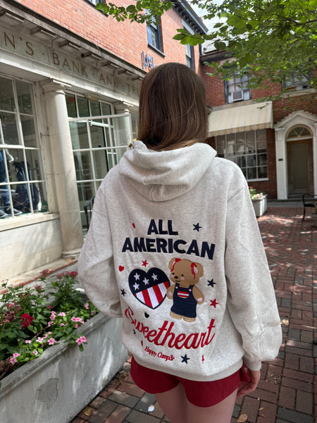 American Sweetheart Hoodie- Happy Camper
