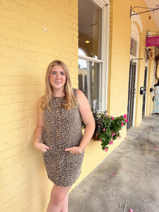 Leopard Button Up Dress