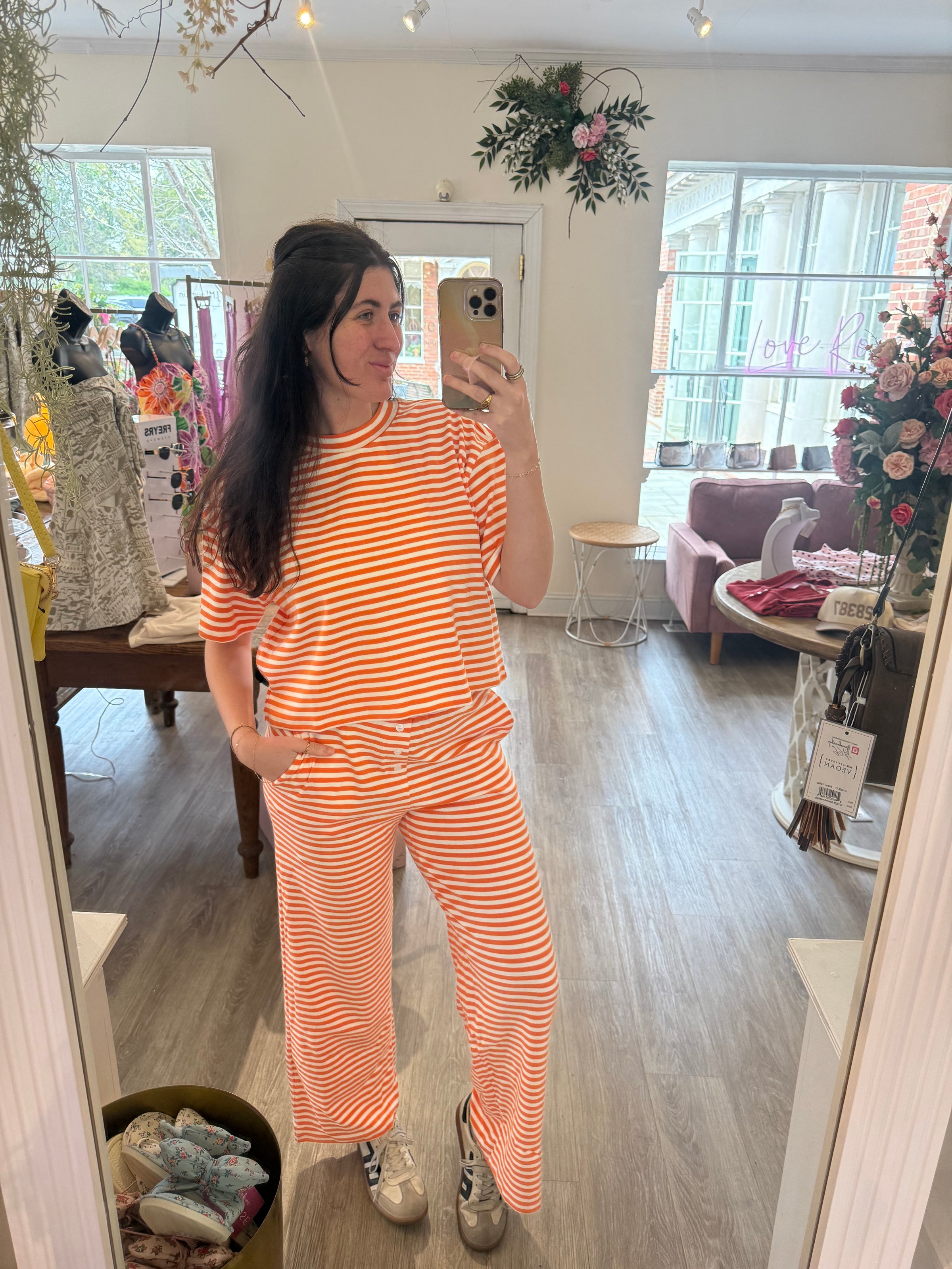 Stripe Pant Set