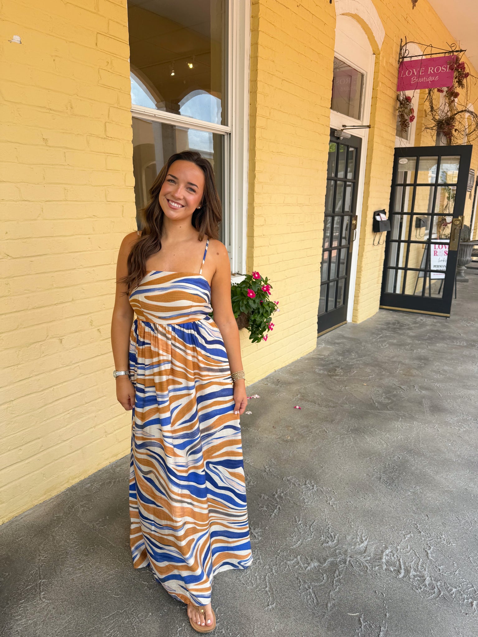 Sunset Waves Maxi Dress