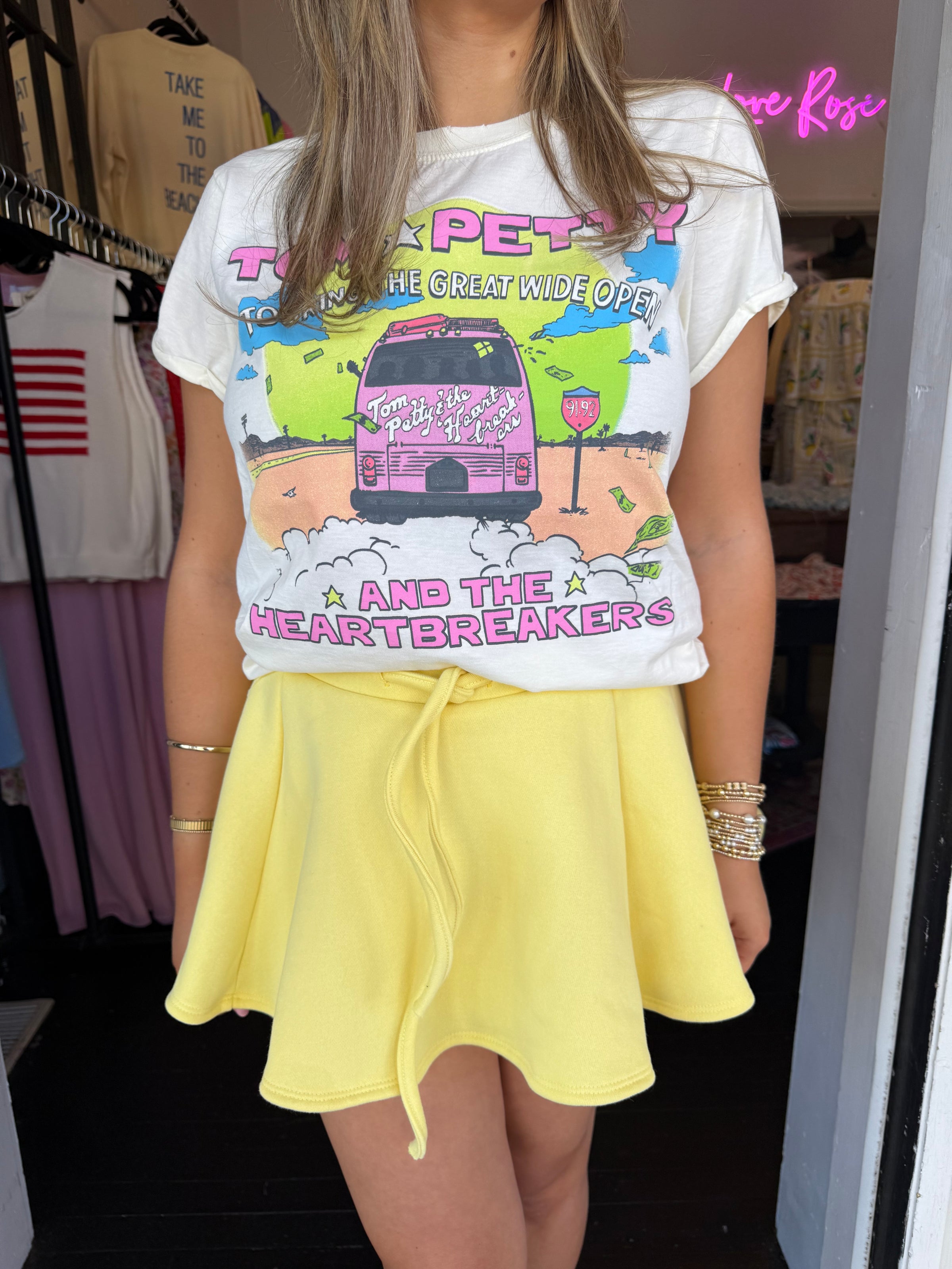Yellow Sweat Skort