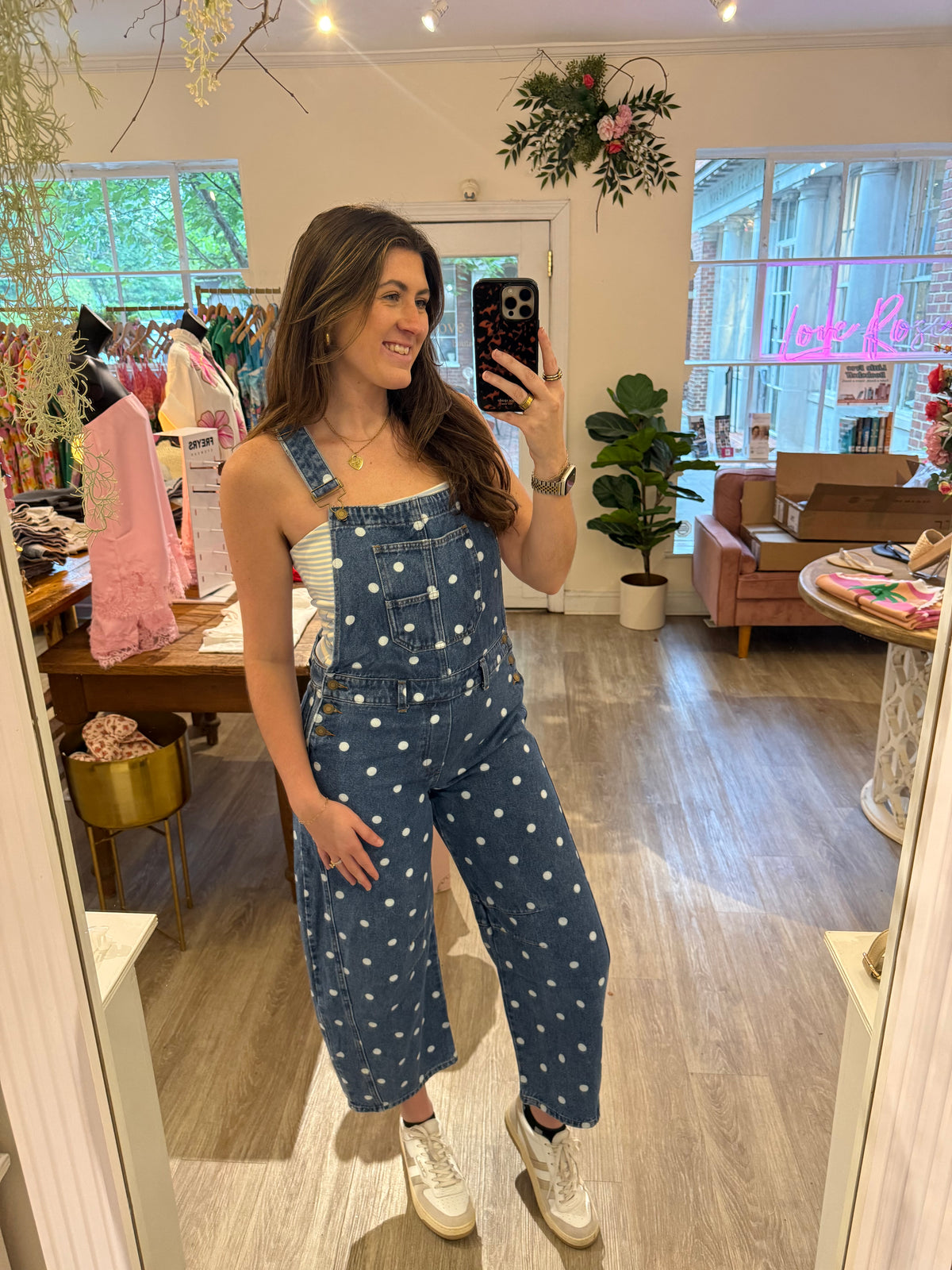 Polka Dot Overalls