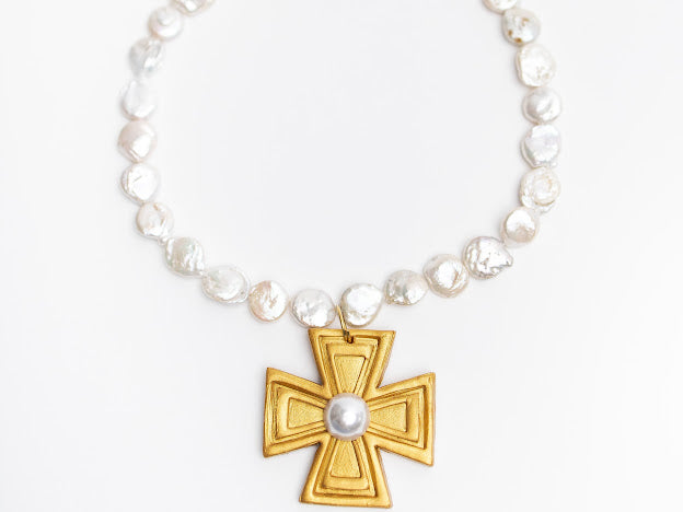 Mother of Pearl with Pearl Anna Cross