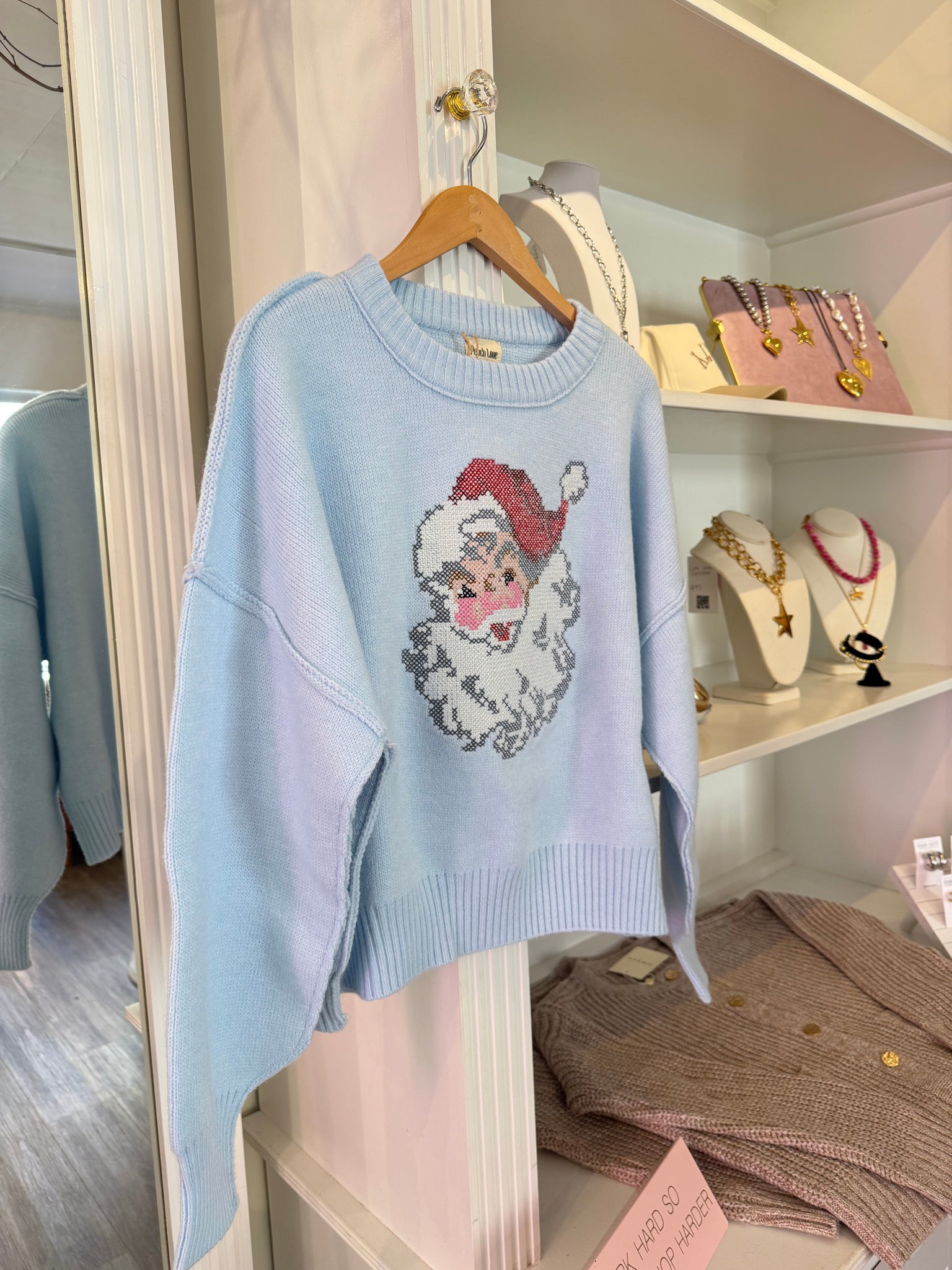 Blu Santa Sweater