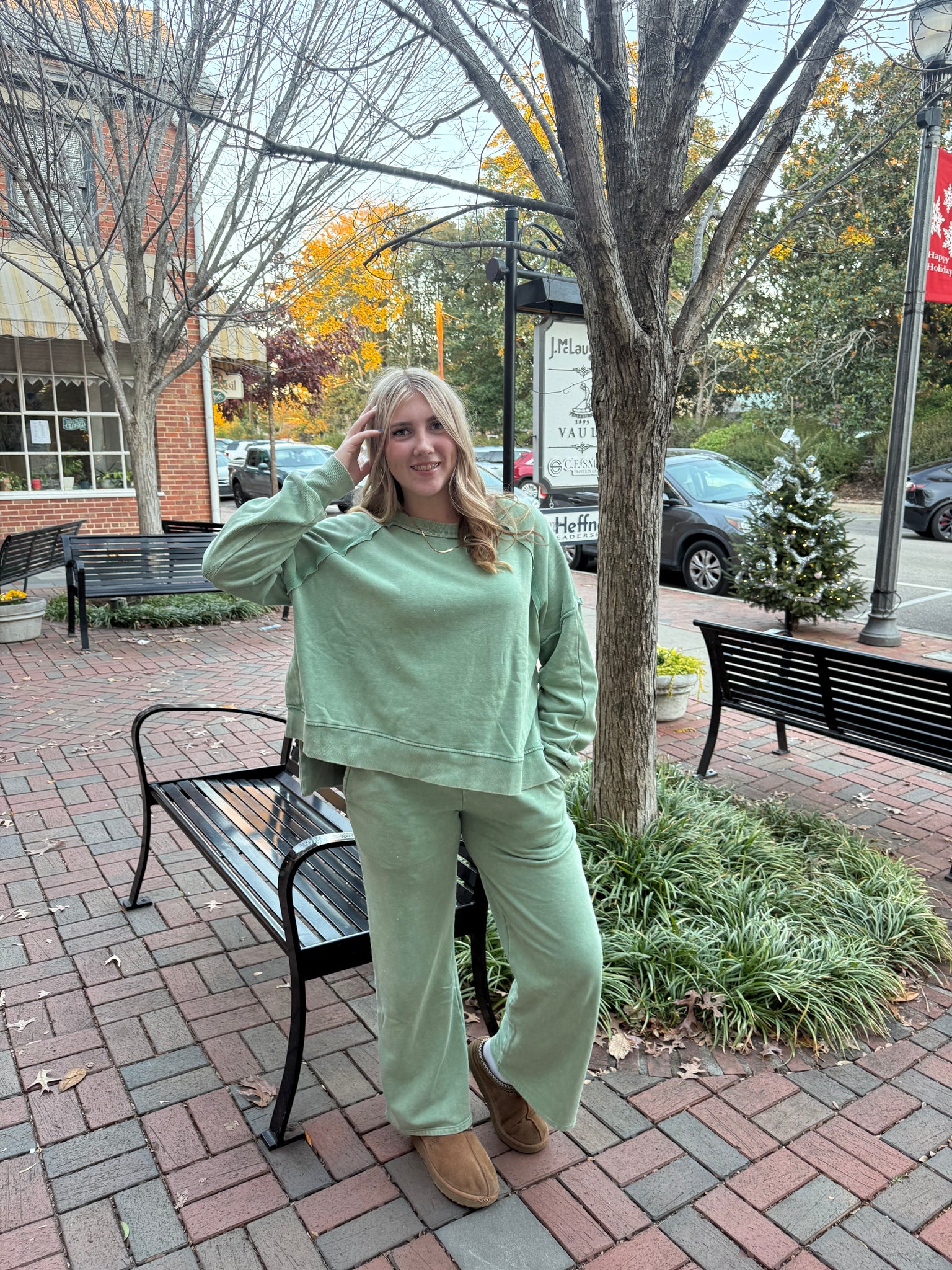 Kelly Green Sweat Set