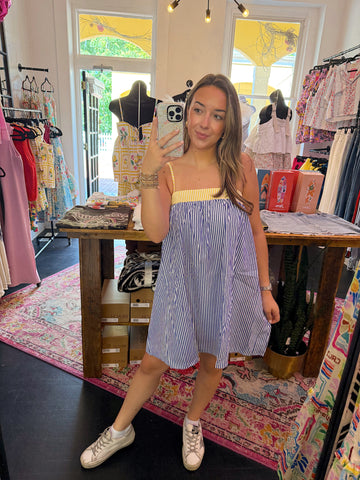 Lea Pinstripe Dress
