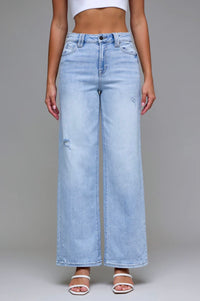 Nori High Waist Wide Pant- Hidden