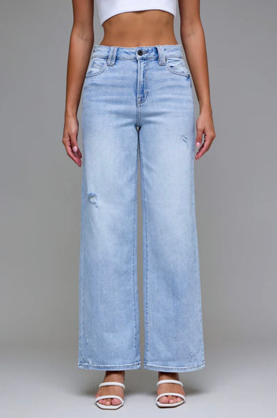 Nori High Waist Wide Pant- Hidden