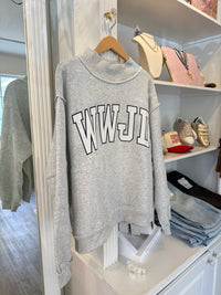 WWJD Embroidered Sweatshirt