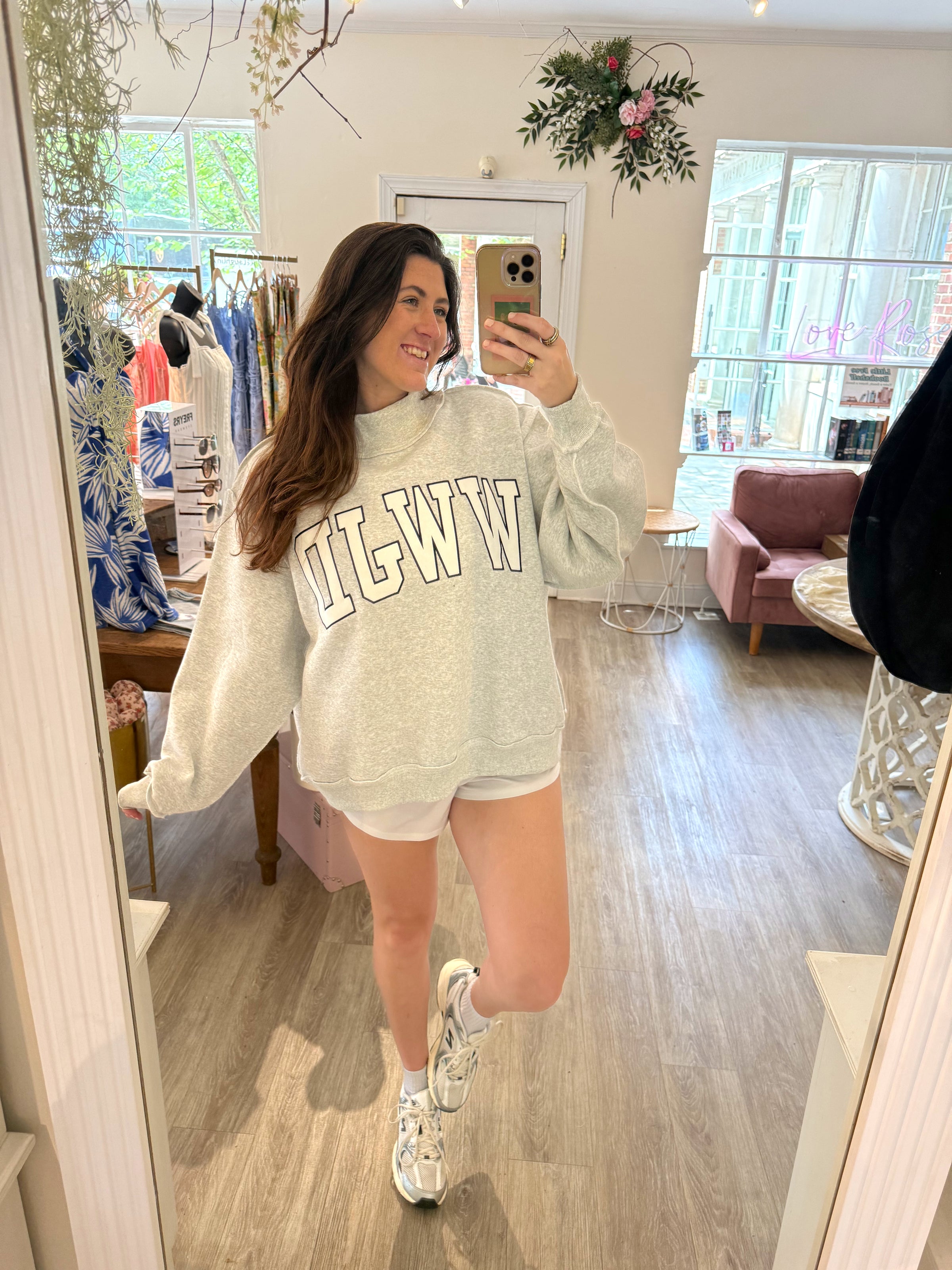 WWJD Embroidered Sweatshirt