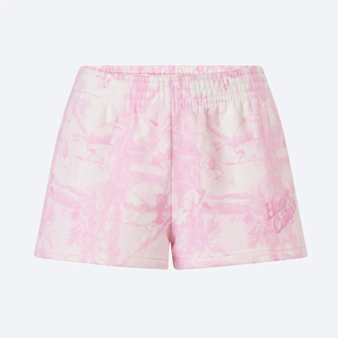 Pink Camo Short- Happy Camper