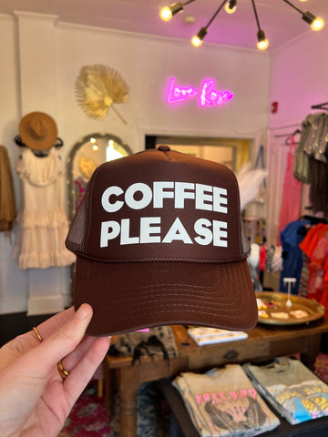 Coffee Please Trucker Hat