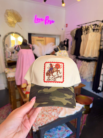 Camo Cowboy Trucker Hat