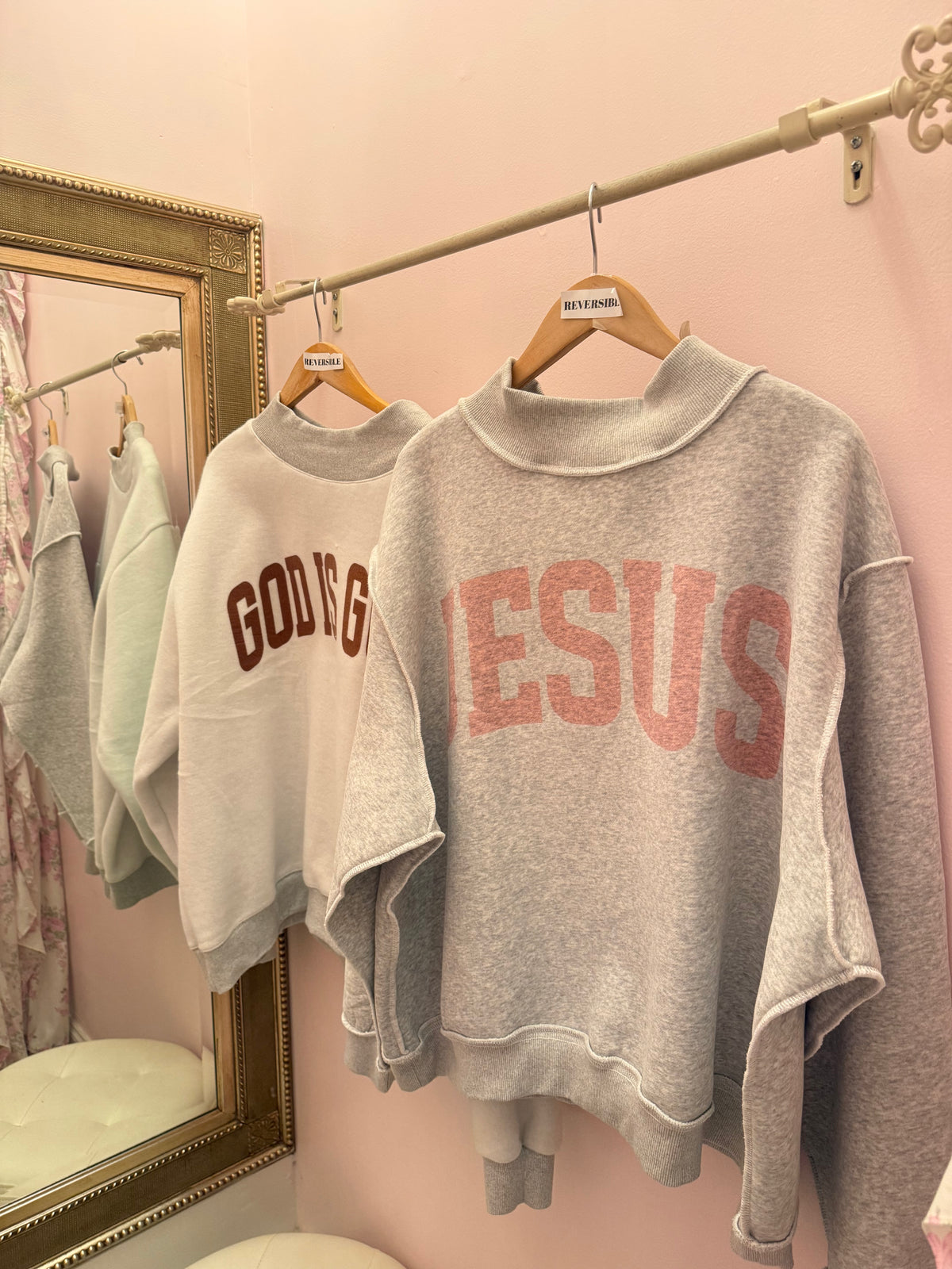 Jesus & God Is Good Sweatshirt