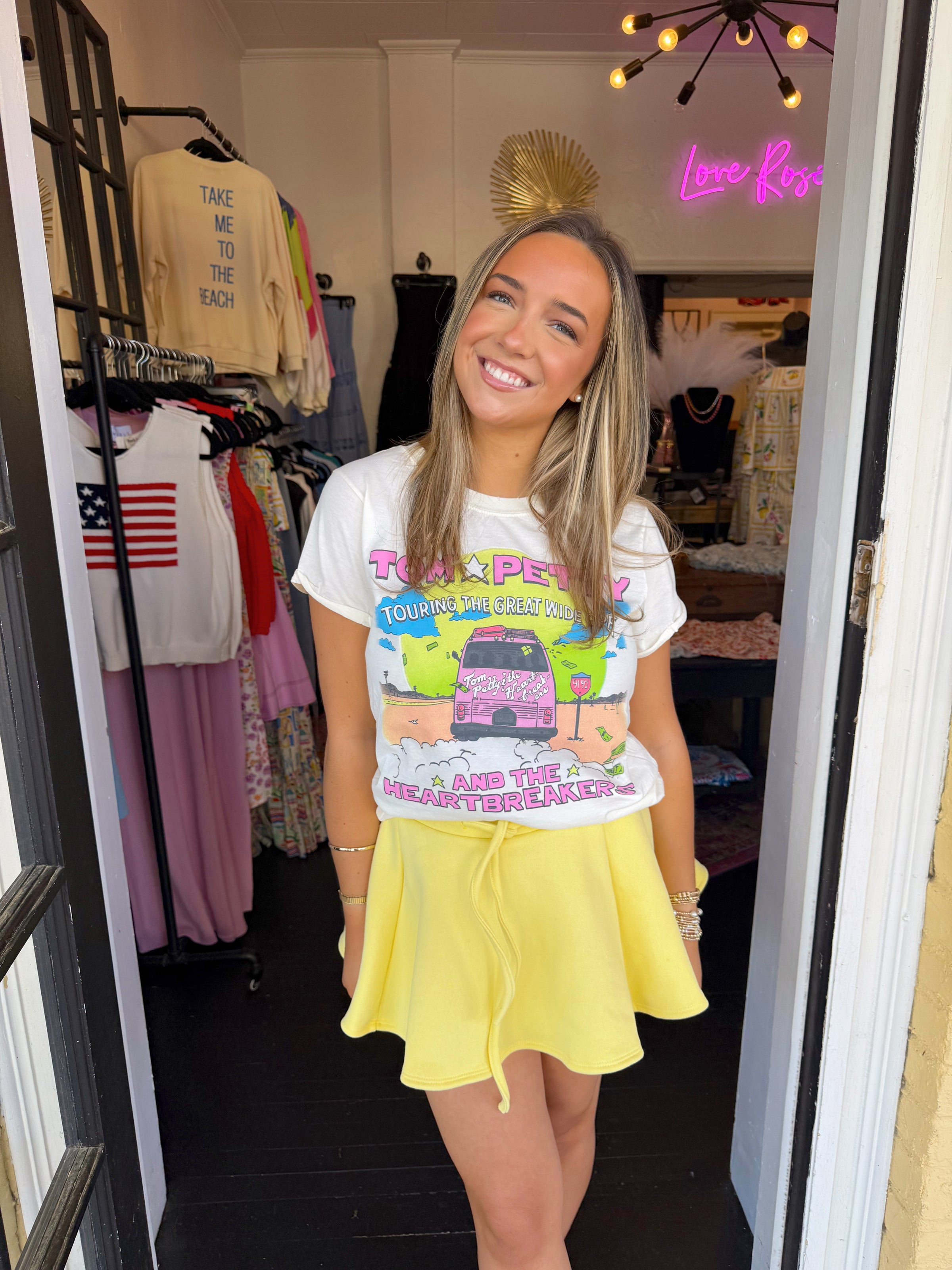 Yellow Sweat Skort