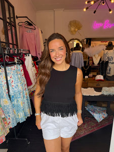 Knit Fringe Tank
